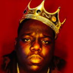 Notorious B.I.G with crown