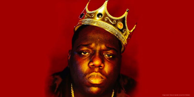 Notorious B.I.G with crown